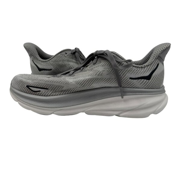 Hoka One One Clifton 9 Grey Mens Size 10D Lightweight Running Shoes - Picture 6 of 12